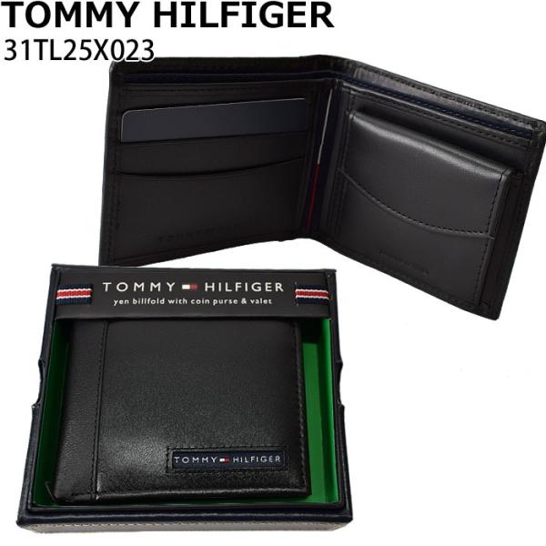 TOMMY HILFIGER トミーヒルフィガー 二つ折り財布 (3)31TL25X023 001-...