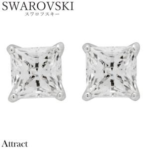 スワロフスキー SWAROVSKI 5509936（36） ATTRACT クリスタル スタッド シルバー ピアス シルバー レディース アクセサリー シンプル｜imaure