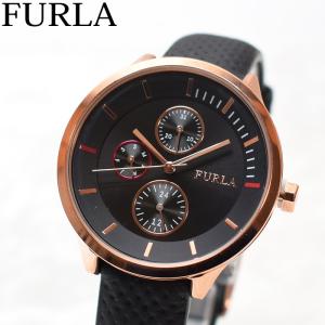 FURLA フルラ 腕時計 時計（35）レディース   R4251102527 METROPOLIS メトロポリス 38m クォーツ ローズゴールド 黒 ブラック 革 レザー｜imaure