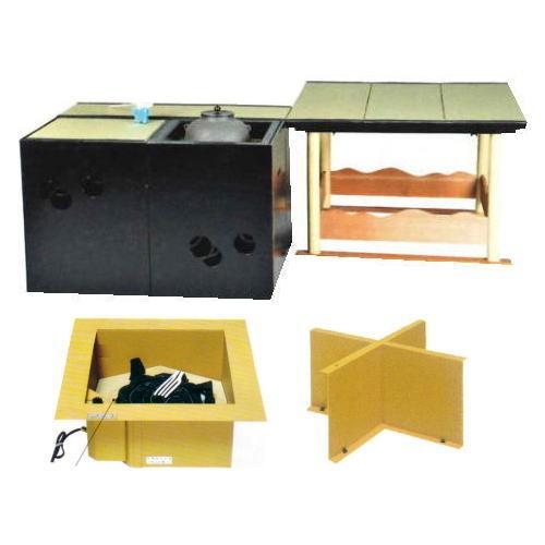 茶道具 立礼棚＆電熱式電熱器 炉点前壺々透立礼＆電熱式 電熱器セット 中村宗悦作 建水台付1個 点茶...