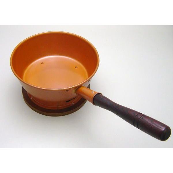 茶道具 水屋道具 台付十能 台十能 丸型 銅製
