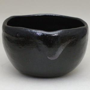 茶道具 抹茶茶碗 黒楽茶碗 筒 川崎和楽作 茶道 : 茶道具いまや静香園