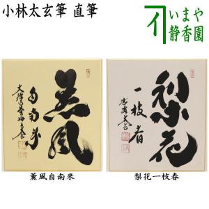 茶道具 色紙 直筆 薫風自南来又は梨花一枝春 小林太玄筆｜imaya-storo