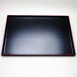 煎茶道具 煎茶盆 お運び盆 一文字盆 尺5寸 角 欅製 茶道 : 茶道具