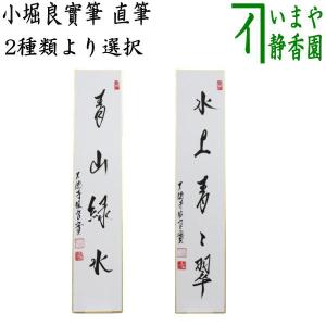 茶道具 短冊 直筆 青山緑水 法谷文雅筆又は前田宗源筆｜imaya-storo