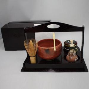 茶道具セット 茶箱 野点セット 上 茶箱手付掻合6点セット｜imaya-storo