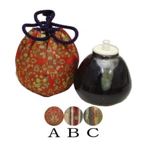 茶道具 仕服 仕覆 四滴茶入れ 水滴用仕服 4種類より選択 牡丹緞子 枝