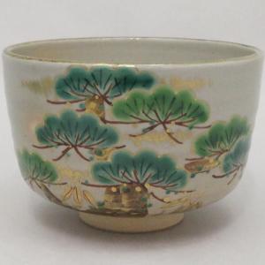 茶道具 抹茶茶碗 平茶碗 色絵茶碗 長刀鉾 今岡三四郎作 茶道 茶道具 抹茶茶碗 平茶碗 色絵茶碗 長刀鉾 今岡三四郎作 茶道