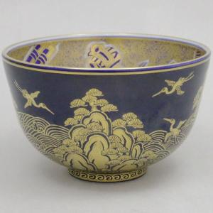 茶道具 抹茶茶碗 金襴手 松鶴 内宝尽くし 小峠葛芳作 丹山窯 宝尽｜imaya-storo