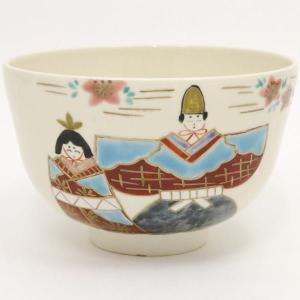茶道具 抹茶茶碗 あじさいの絵 水無月窯 藤谷芳哉 藤谷芳斉 茶道