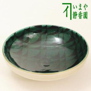 茶道具 抹茶茶碗 平茶碗 色絵 緑釉 通次阿山作｜imaya-storo