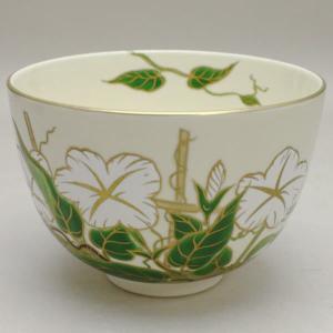 茶道具 抹茶茶碗 京焼き 桜花流水 杉田祥平作 清閑寺窯 茶道