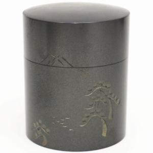 茶筒 富士 銅製 100g用 富士山｜imaya-storo