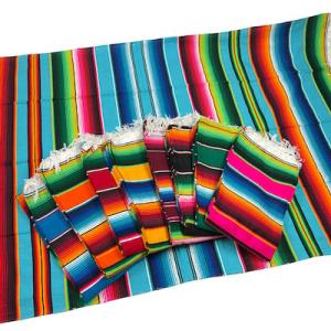 サラペ NO.83 ブラック メキシカンラグ 大判 厚手 MEXICO メキシコ