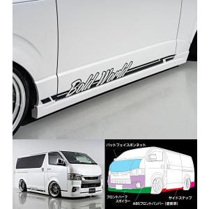 ハイエース200系（4.5.6.7型/ナロー車） 純VIP LIP サイドステップ ※車