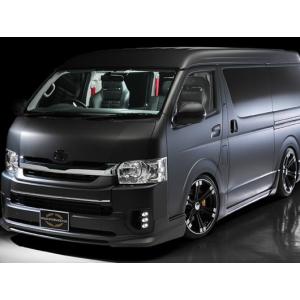 200系 ハイエース 3型 ワイド 純正フロントバンパー・GIBSONスポイラー