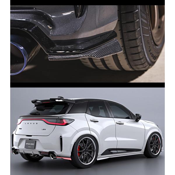 レクサスLBX　4BA-GAYA16　スポーツライン ブラックレーベル【FRP】　リアサイドディフュ...