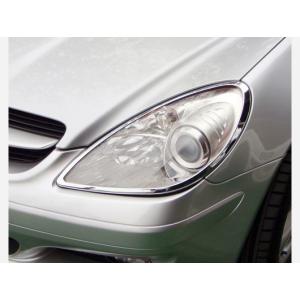 R171 SLK LEDデイライト プロジェクターヘッドライト クローム