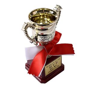 トロフィー 優勝カップ 文字彫刻無料 紅白リボ...の詳細画像3