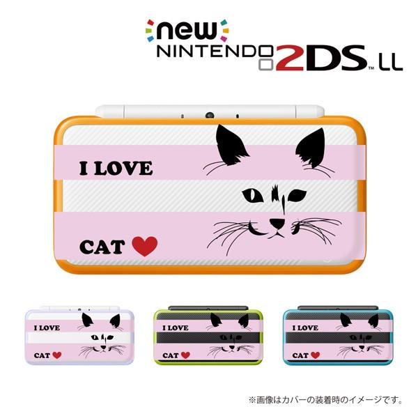 new NINTENDO 2DS LL カバー ケース ハード クリアデザインケース / ネコストラ...