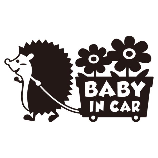 ベビーインカー BABY in car ステッカー　【シンプル版】 《カラー選べます》 No.62　...