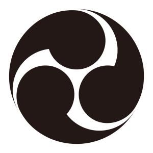 家紋ステッカー【左三つ巴】007 （90mm） 《カラー選べます》 戦国