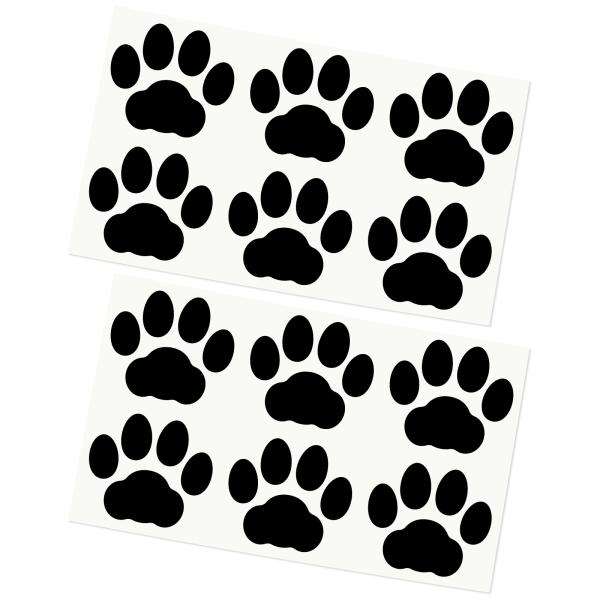 肉球 猫 犬 カッティングステッカー 足跡 屋外３〜７年耐候 日本製 〈大サイズ12枚〉《カラー選べ...
