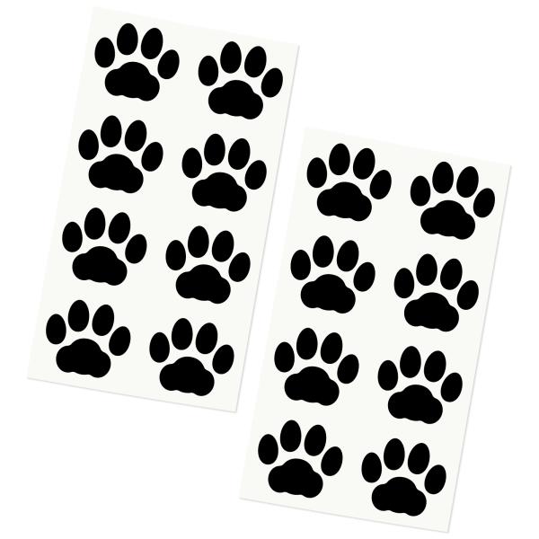 肉球 猫 犬 カッティングステッカー 足跡 屋外３〜７年耐候 日本製 〈中サイズ16枚〉《カラー選べ...