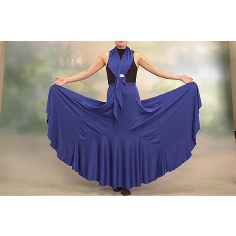 フラメンコスカート フラメンコファルダ フラメンコ衣装 練習用 赤 格安 サラ モデル セビリア