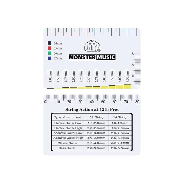 SALE 弦 調整 カード ゲージ ギター チューニング GUITAR 弦高 チェック メンテナンス...