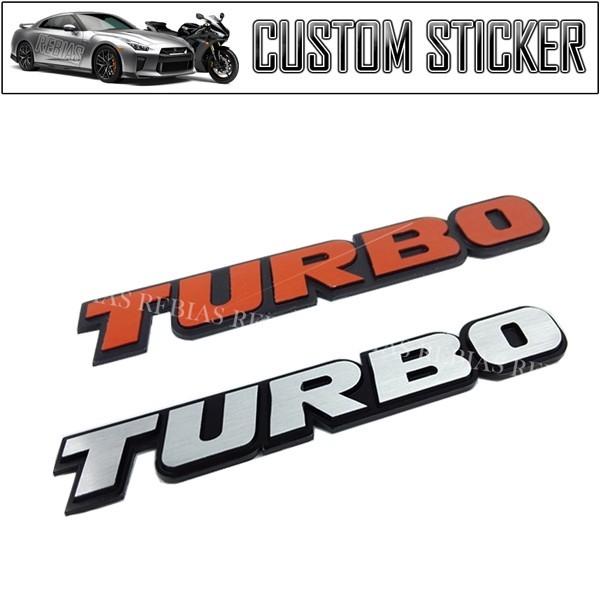 BIG TURBO エンブレム ターボ ステッカー 汎用 カスタム ドレスアップ エンジン