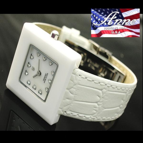 アンクラーク スティングレイ＆ セラミック　レディース腕時計 Anne Clark Cramic a...