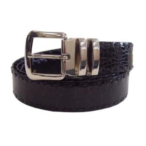 高級クロコダイル手縫いベルト