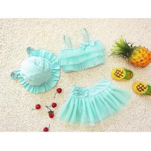 水着 キッズ 女の子 ビキニ　セパレート チュールフリル