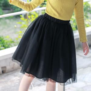 スカート チュール 子供服 女の子 黒 ミディアム丈