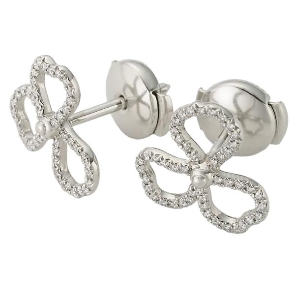 ティファニー ダイヤモンド ペーパーフラワー ピアス Pt950