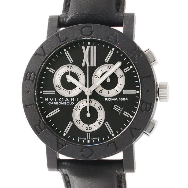 BVLGARI ブルガリブルガリ カーボンゴールド クロノグラフ 125周年記念モデル BB38CL...