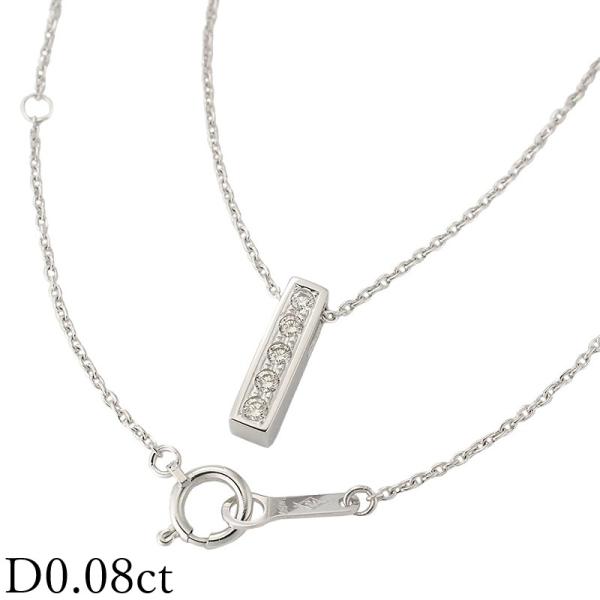 タサキ ダイヤモンド/0.08ct ネックレス K18WG