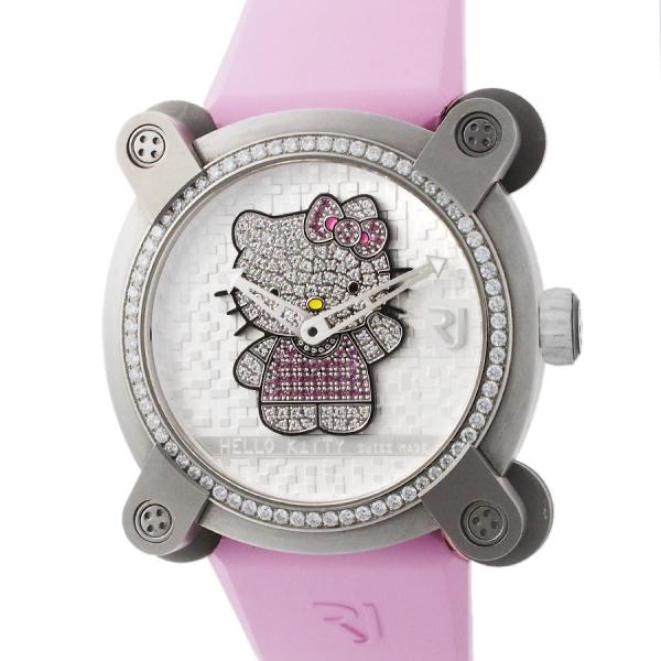 ロマンジェローム ムーン DNA ハローキティ フルスパークル 純正ダイヤ 純正ピンクサファイア 7...