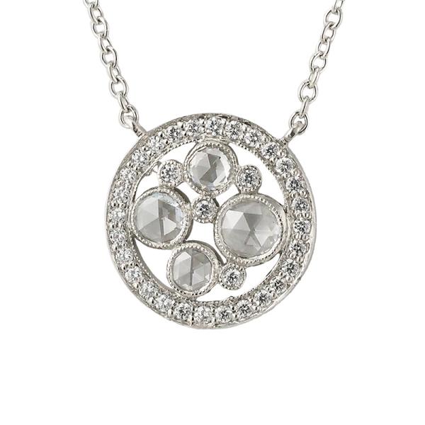 ティファニー ダイヤモンド コブルストーン ネックレス Pt950