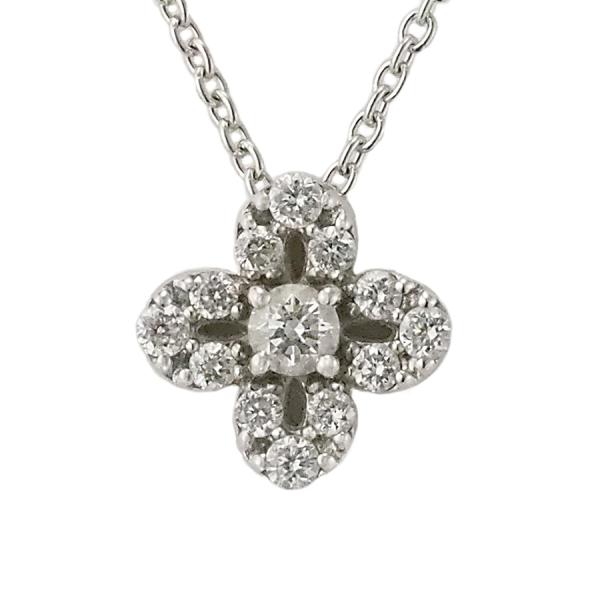 ポンテヴェキオ ダイヤモンド デザイン ネックレス K18WG