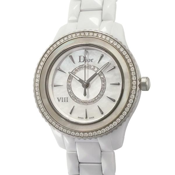 クリスチャン ディオール ユイット 純正ダイヤ文字盤 CD1231E4 国内正規 箱・Gカード付