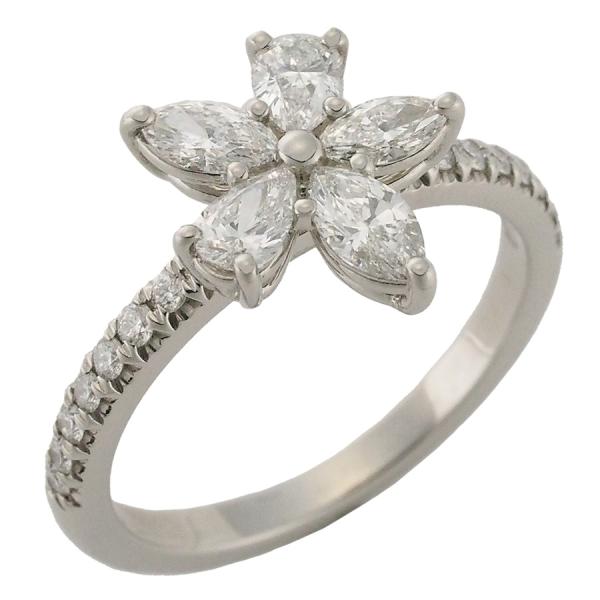 ティファニー ダイヤモンド ビクトリアミックスクラスター リング Pt950 10号