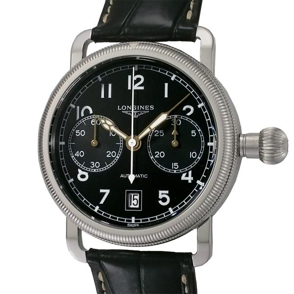 ロンジン ヘリテージ アビゲーション オーバーサイズ クロノグラフ L2.783.4.53.2 Gカ...