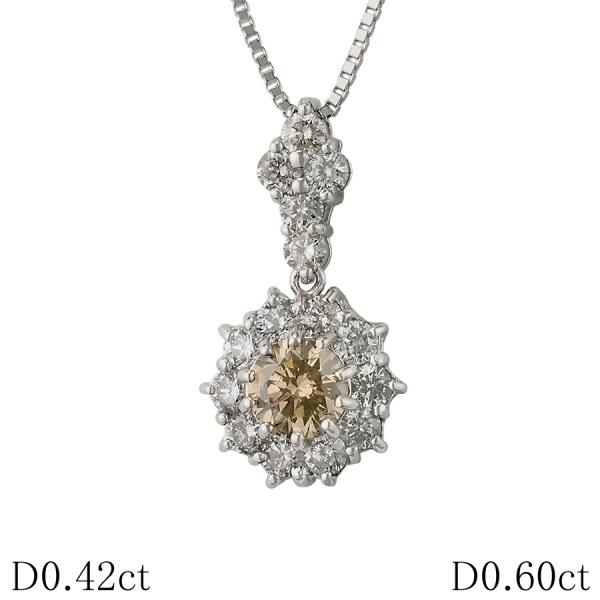 ダイヤモンド/0.42ct ダイヤ/0.60ct ネックレス K18WG