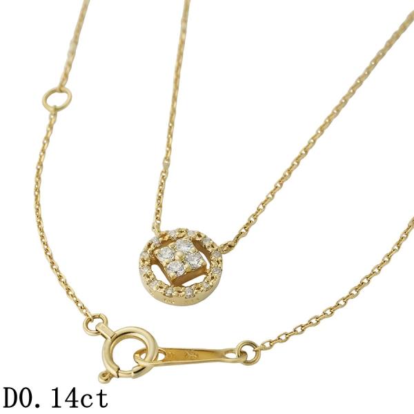 ヴァンドーム青山 ダイヤモンド/0.14ct ネックレス K18YG