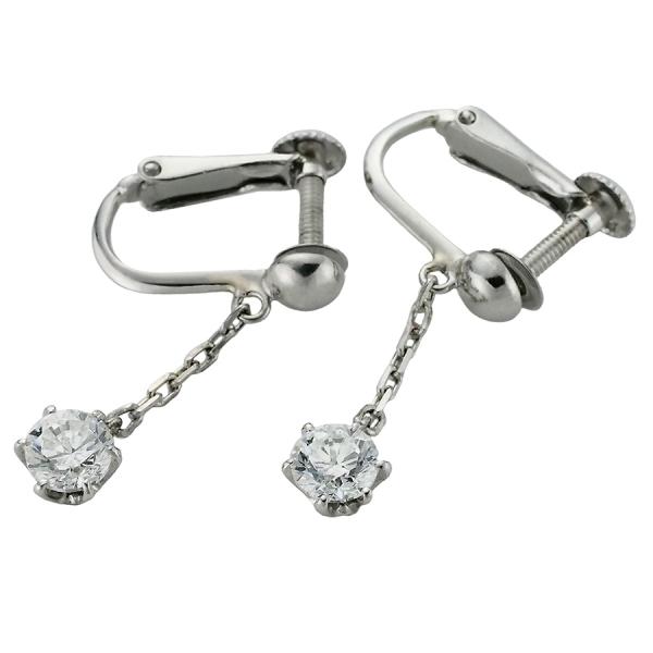 ダイヤモンド/0.356ct×2 イヤリング Pt900