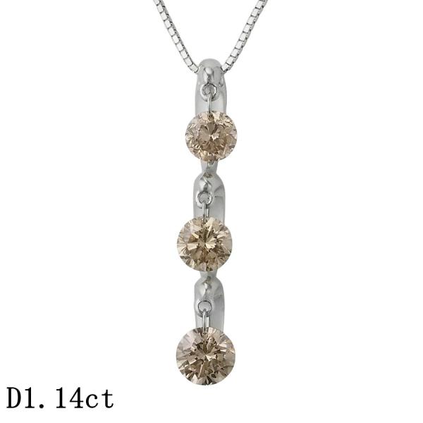 ダイヤモンド/1.14ct デザイン ネックレス K18WG