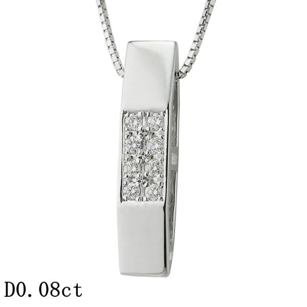 タサキ ダイヤモンド/0.08ct ネックレス K18WG
