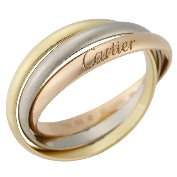 カルティエ トリニティ リング K18YG K18WG/K18PG ＃66